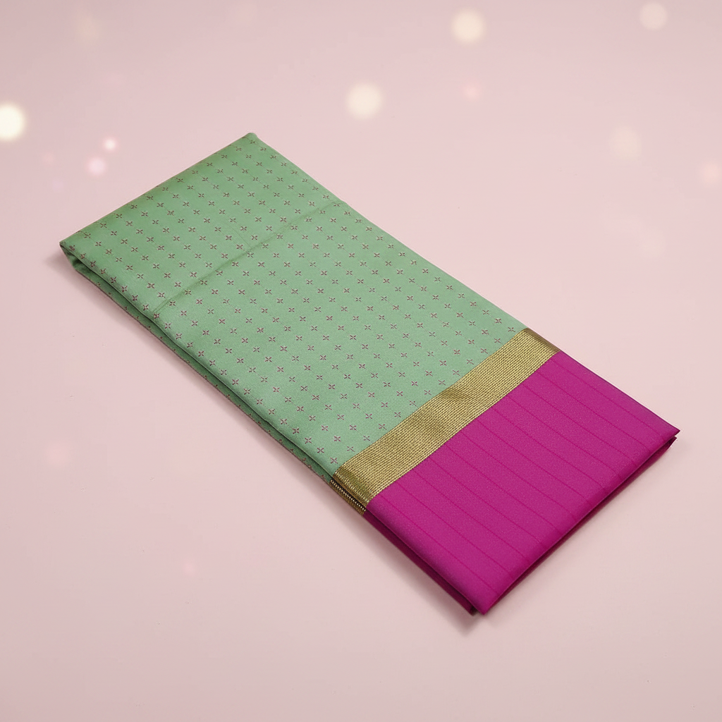 Pista Green Silk Saree