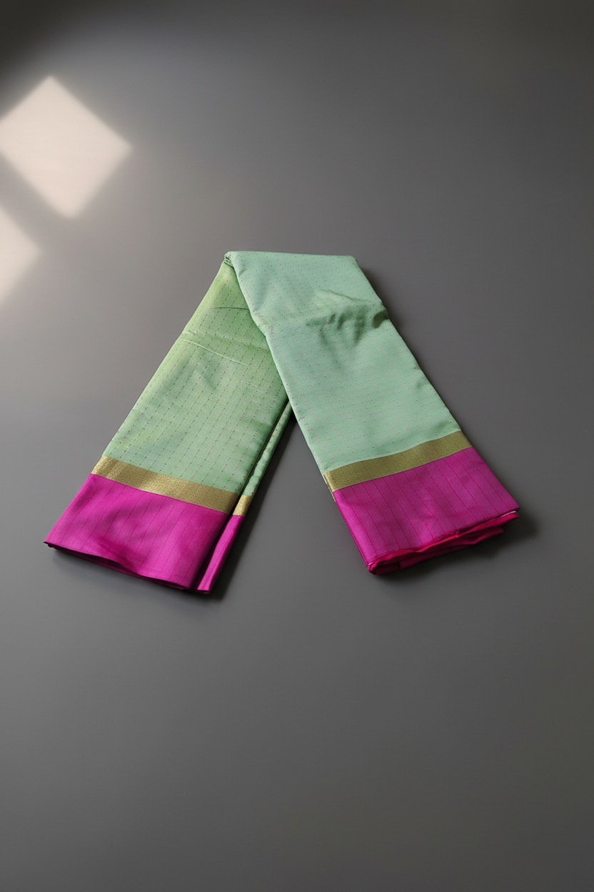 Pista Green Silk Saree
