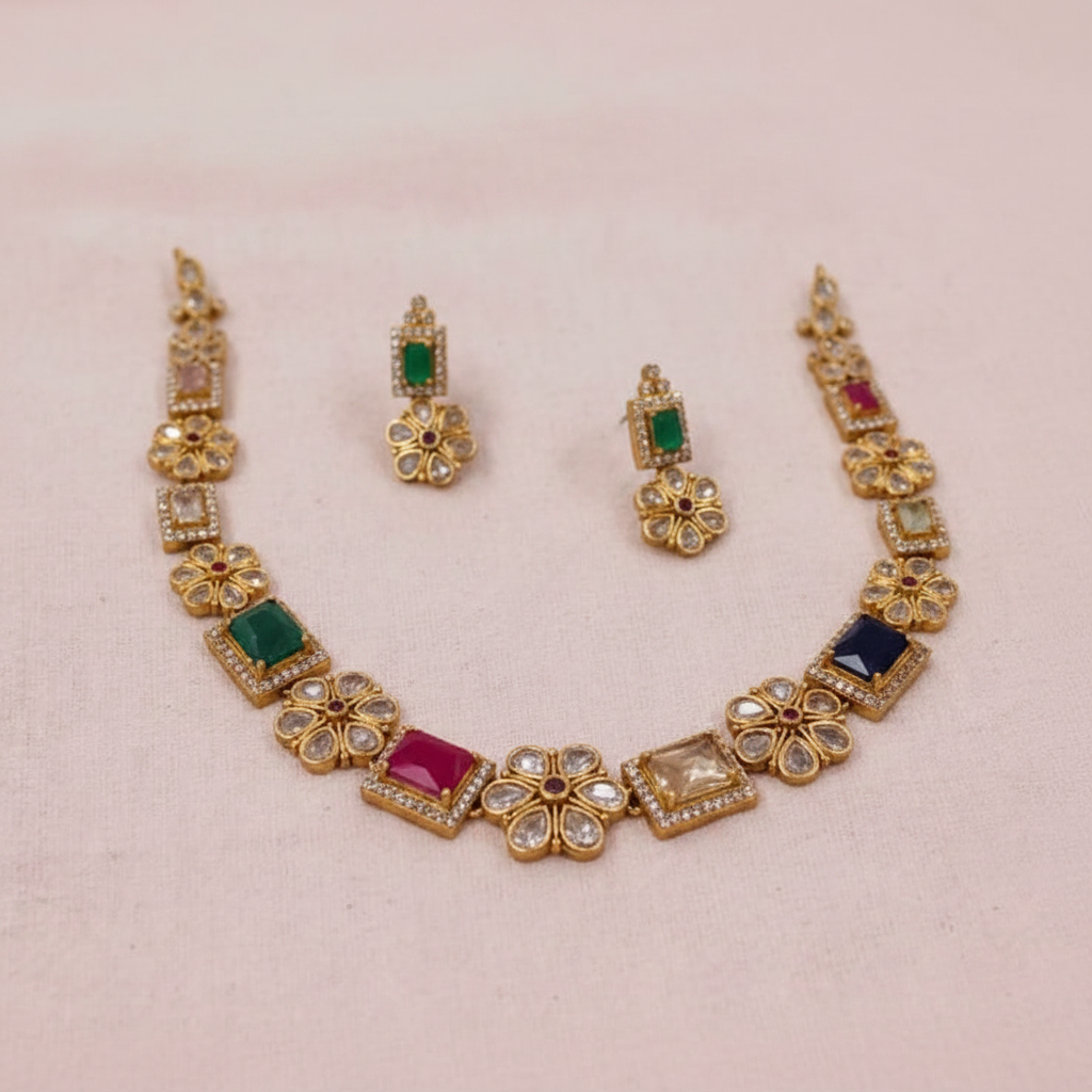 Premium-Multi-Floral-Necklace