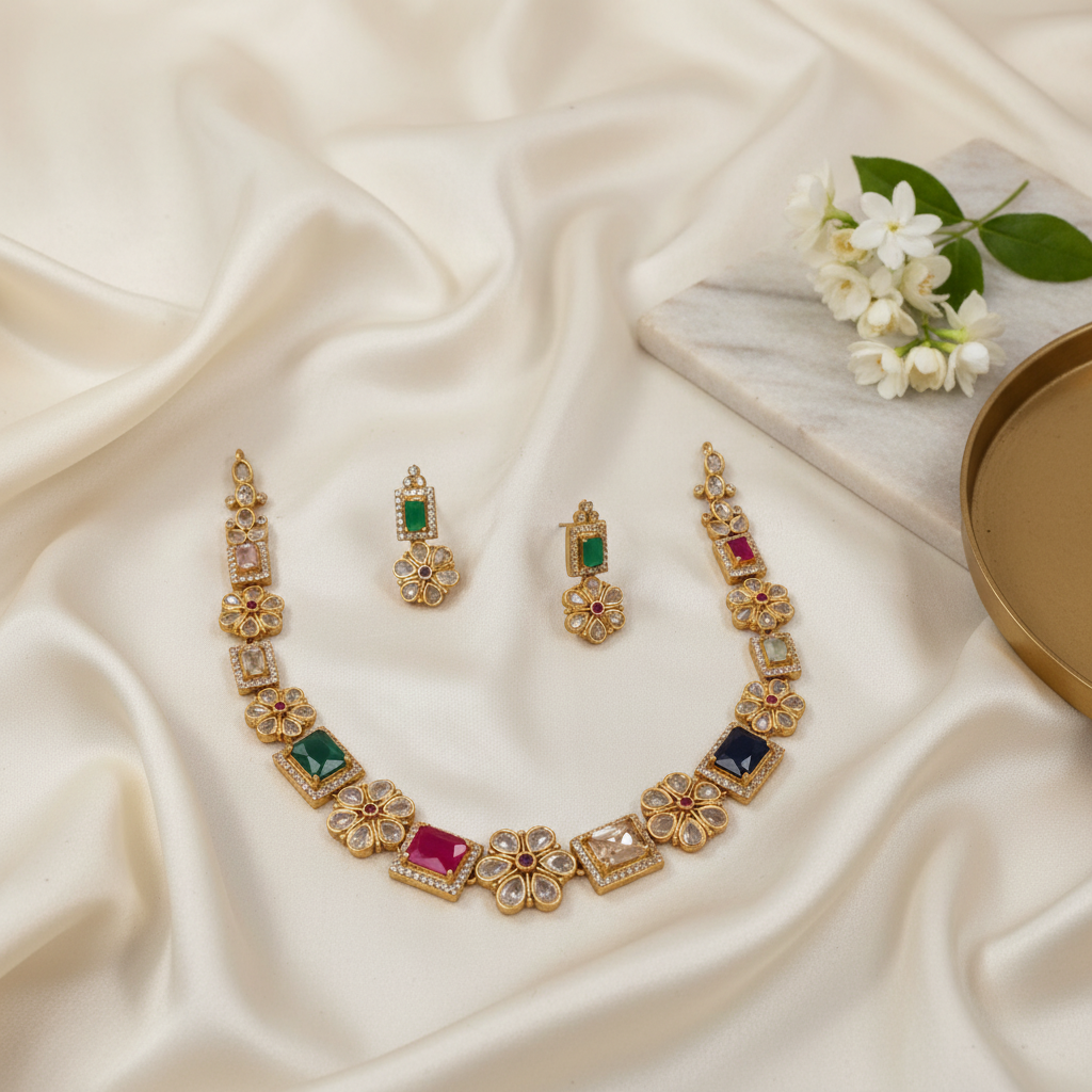Premium-Multi-Floral-Necklace