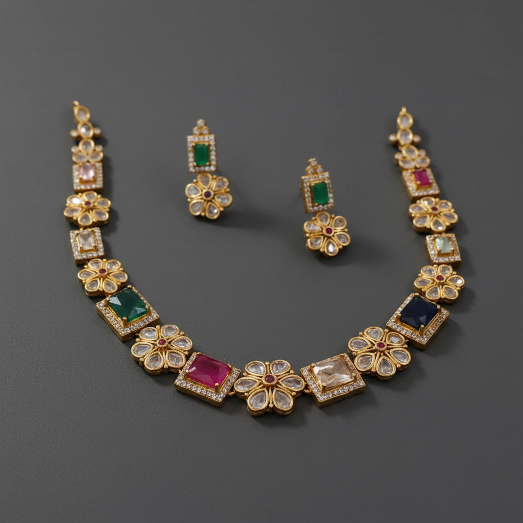 Premium-Multi-Floral-Necklace