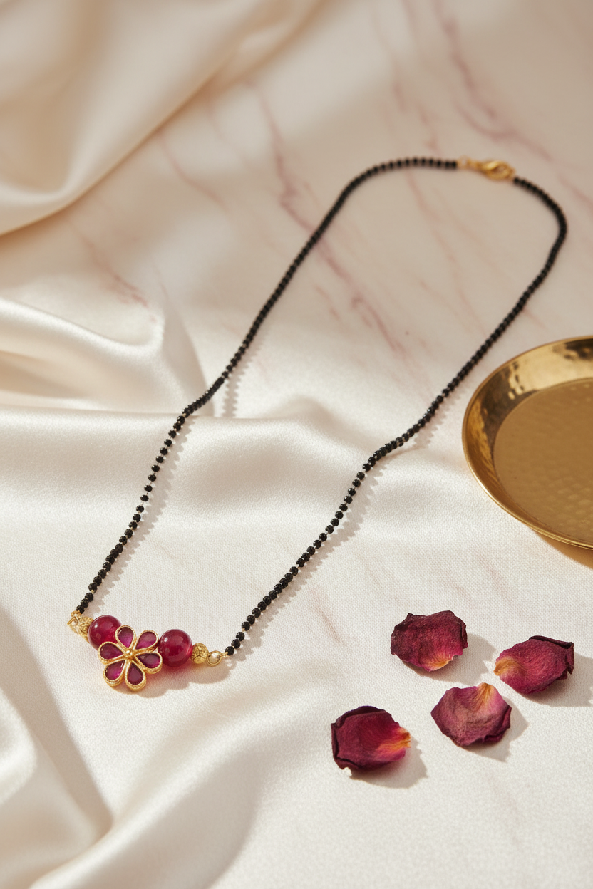 Premium AD Flower Mangalsutra