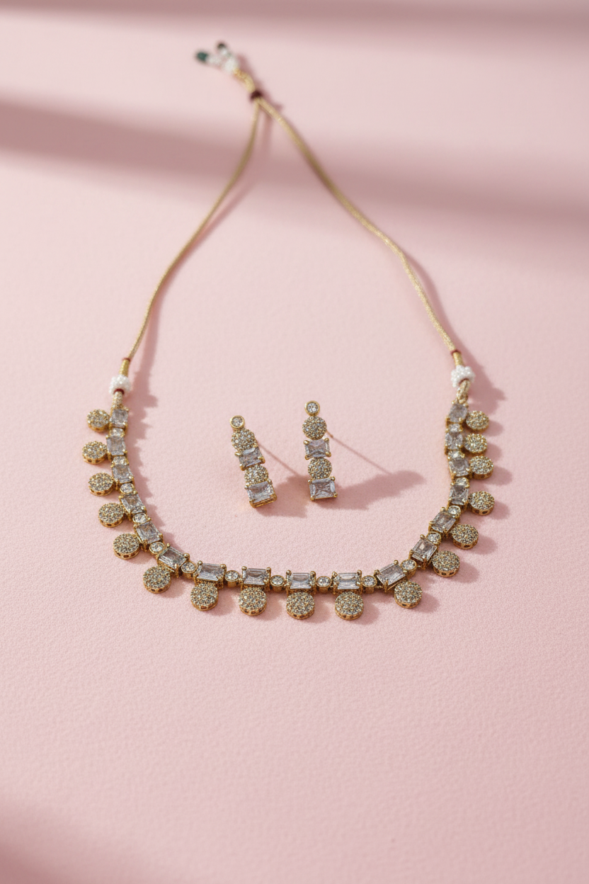 Premium AD Matte Necklace 