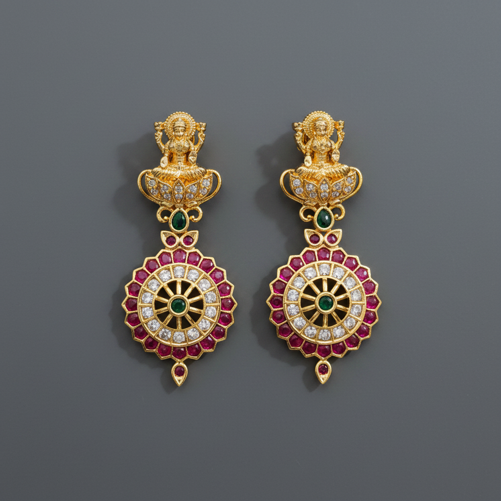 Premium Lakshmi Kemp Earring