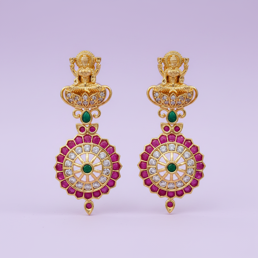 Premium Lakshmi Kemp Earring