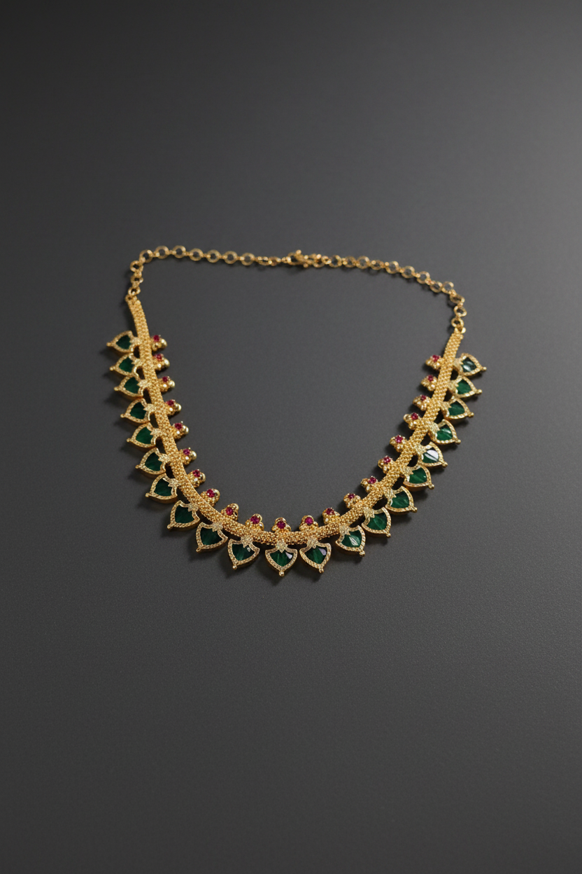 Premium Multi Palak Necklace 