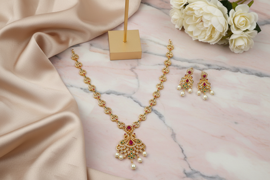 Premium AD Stone Necklace 