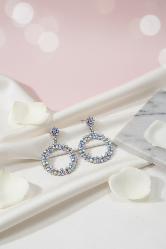 Rainbow Stones Earrings 