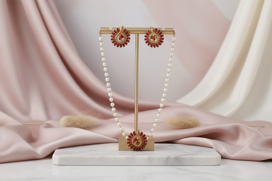 Red-Peacock-Matte-Choker