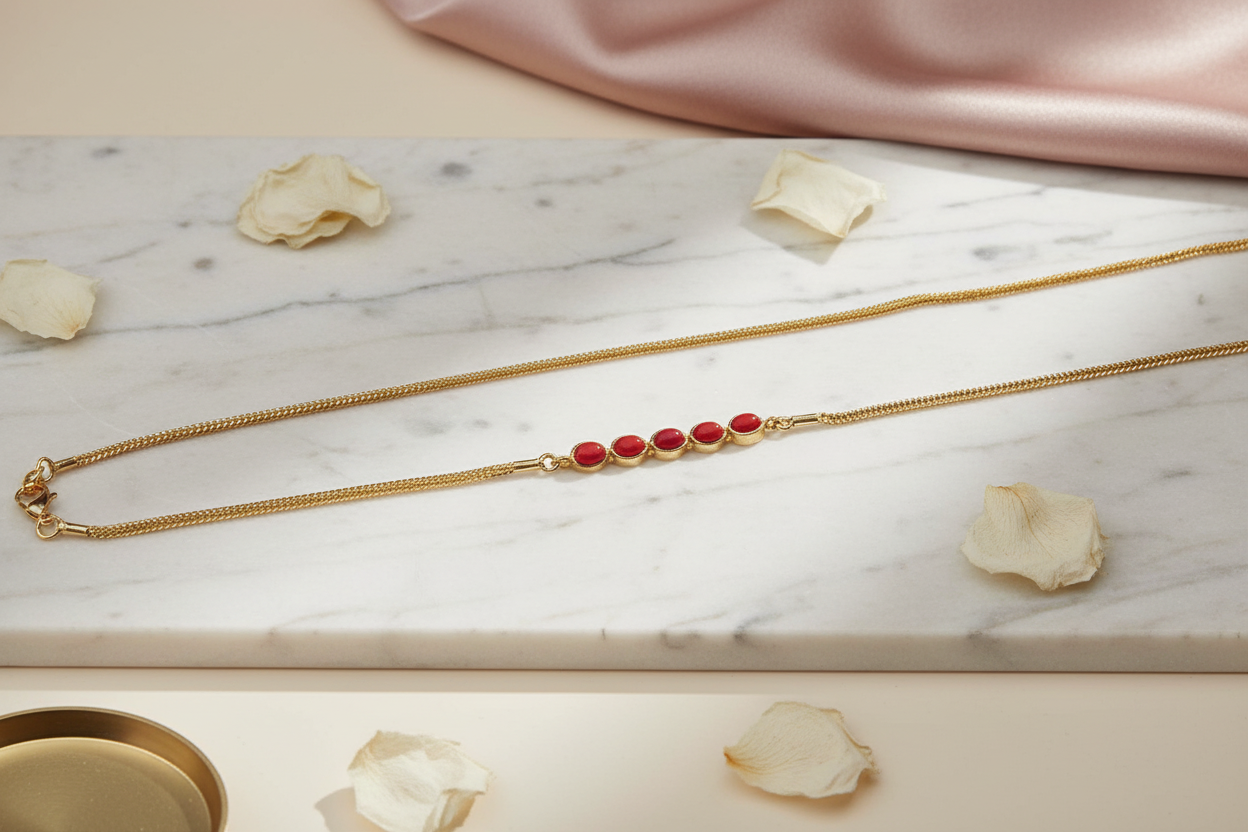 Red Coral Mop Chain