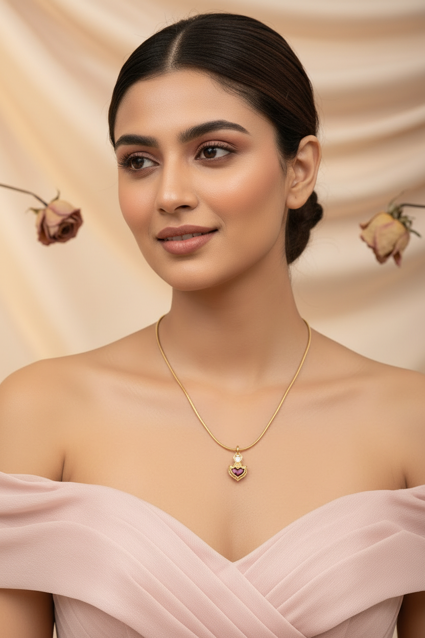 Red Heart shaped Chain 
