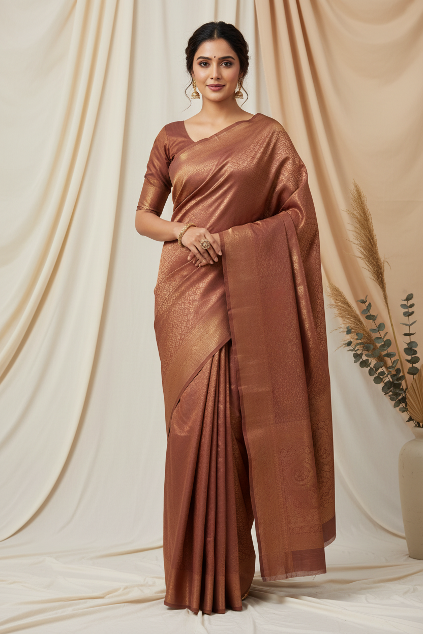 Rose Gold Drape Magic Saree