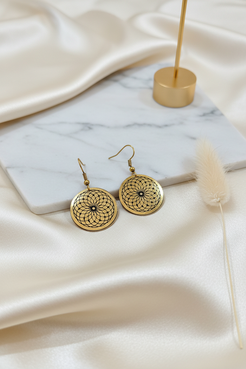 Round Antique Earrings 