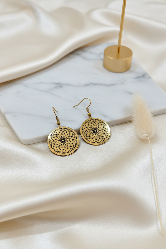 Round Antique Earrings 