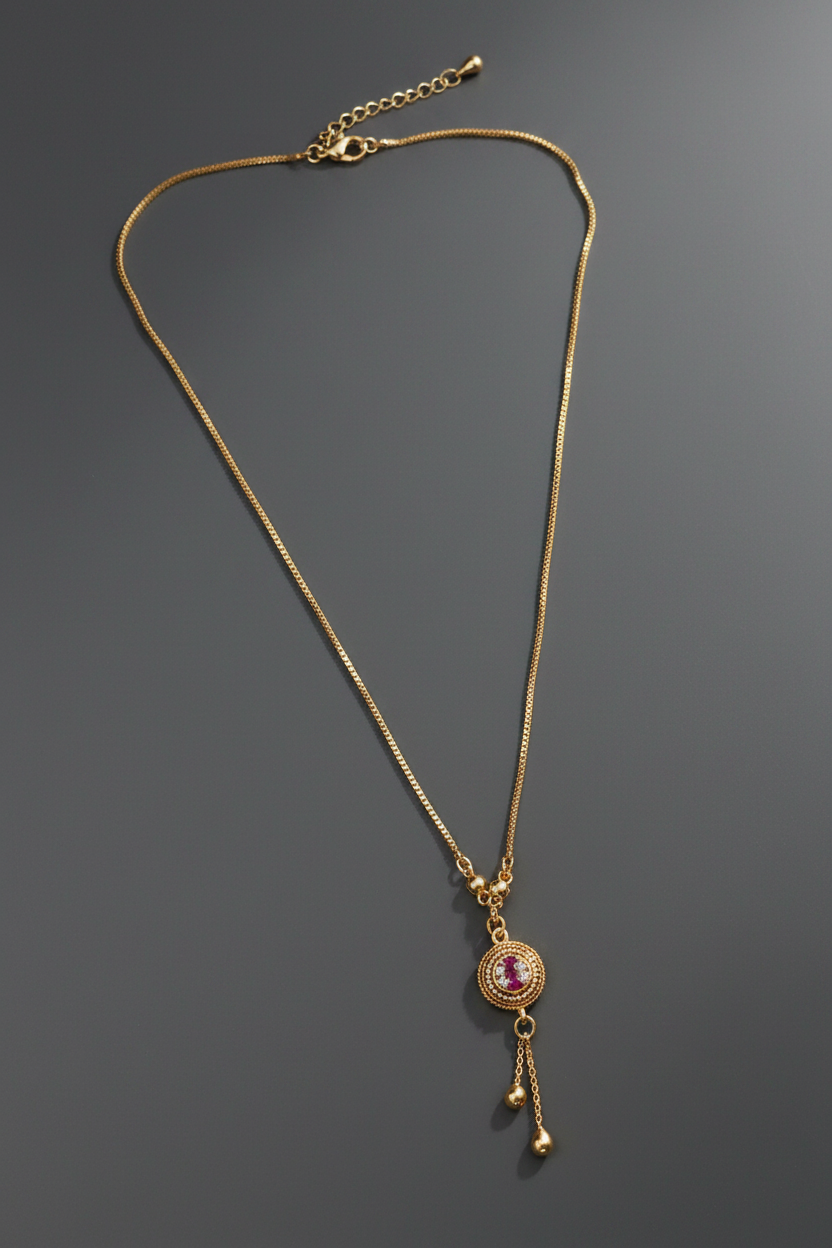 Round Dangler Pendant Chain 