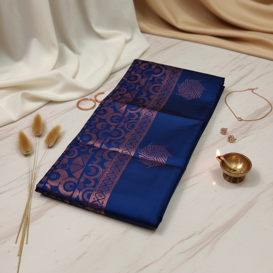 Royal Blue Weave Saree