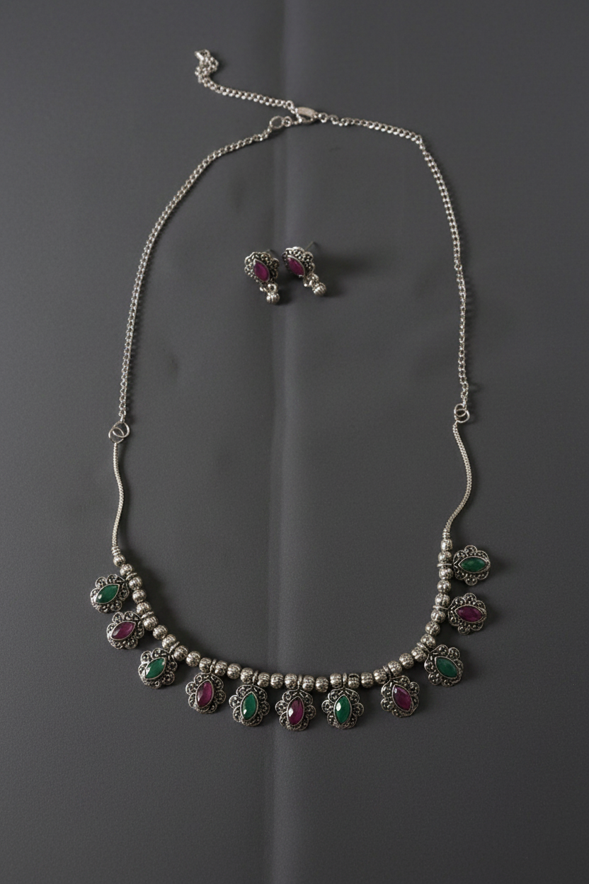 Multicolor Sliver Chain
