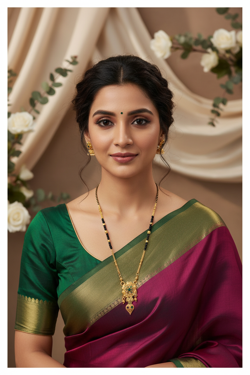 Gold Single Line Mangalsutra