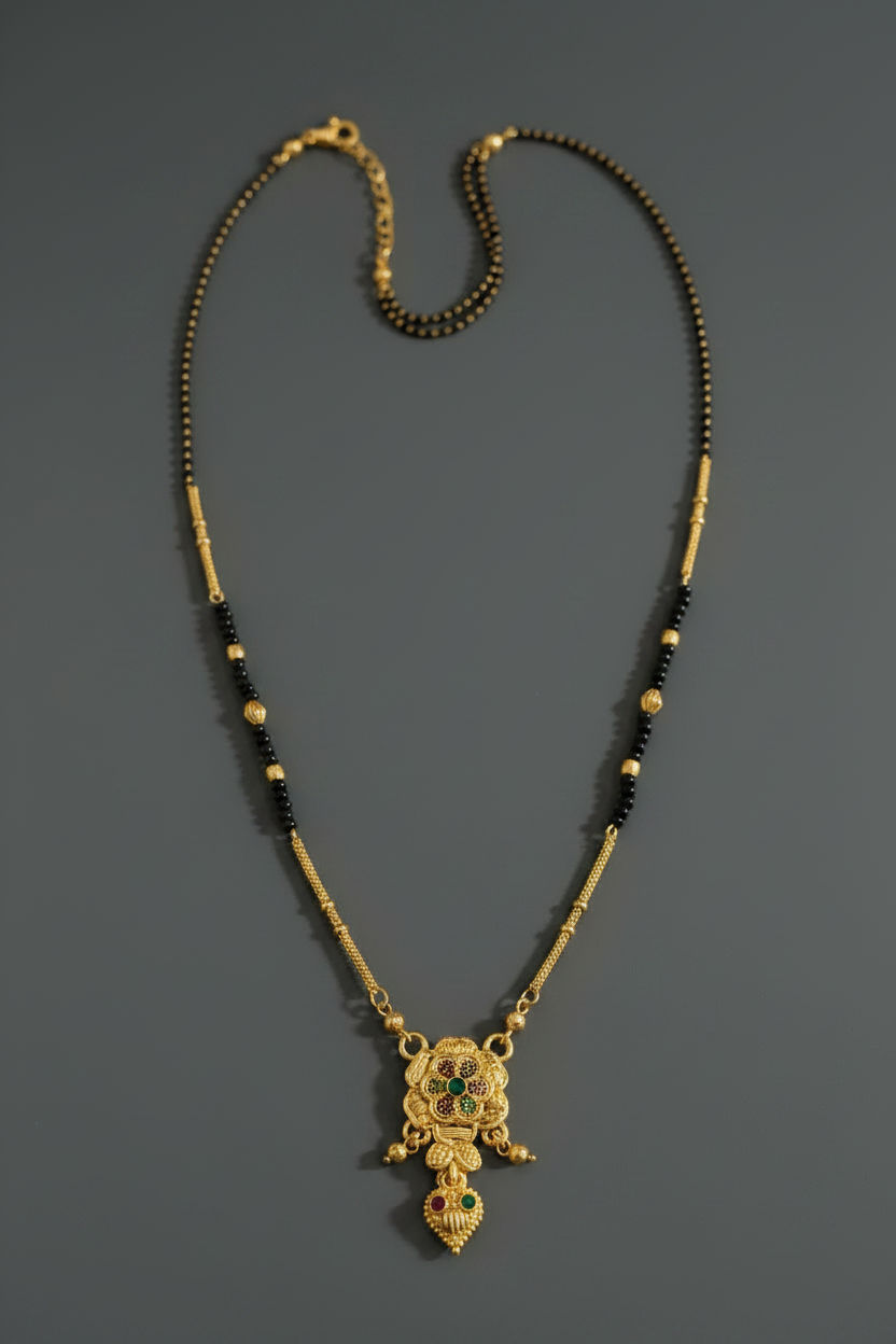 Gold Single Line Mangalsutra