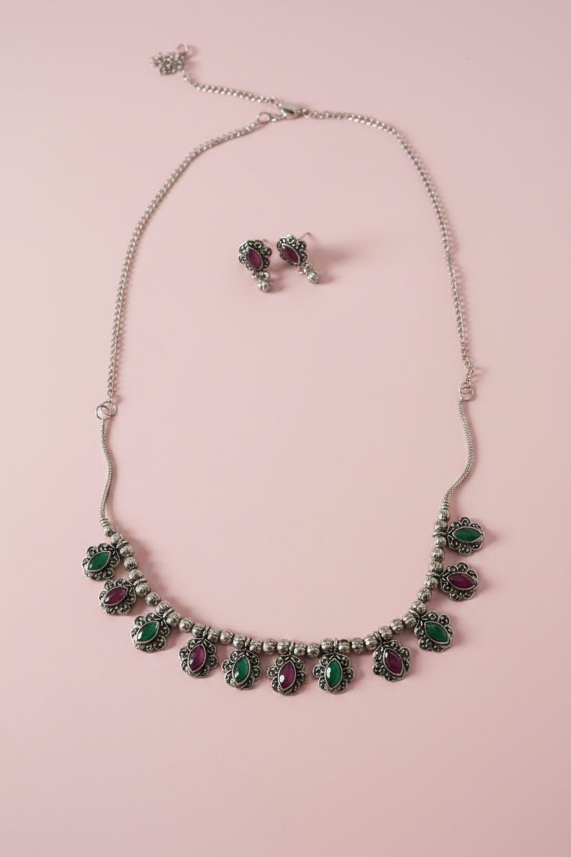 Multicolor Sliver Chain