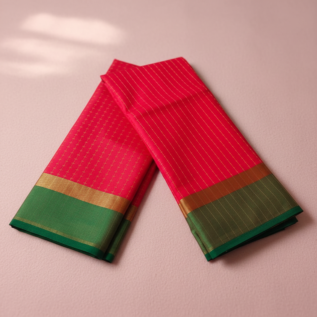 Red Soft Silk Saree