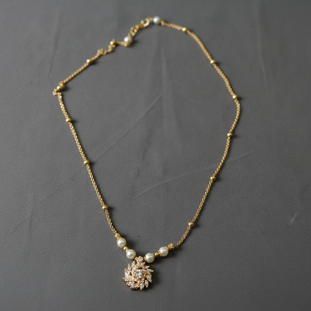 AD Stone Pendant Chain