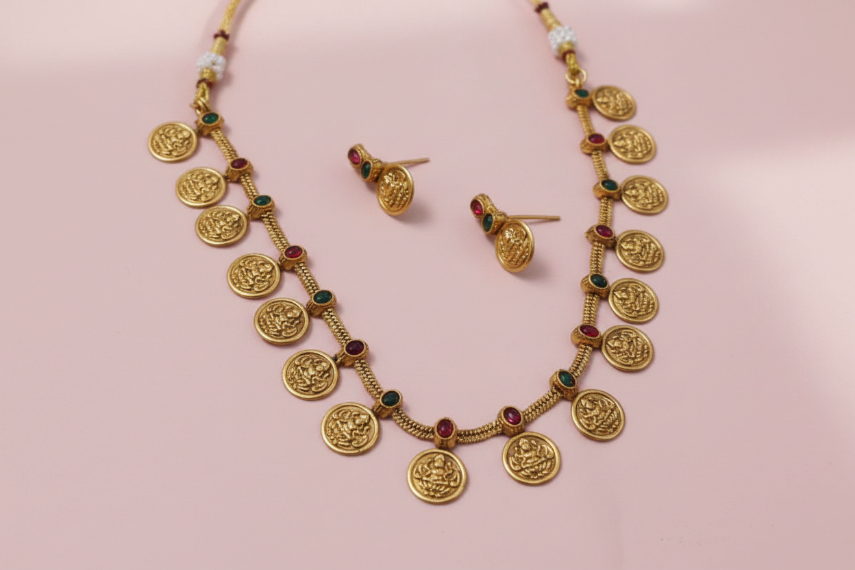 Matte-Temple-Coin-Necklace