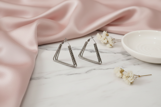 Triangle Hoop Earrings 