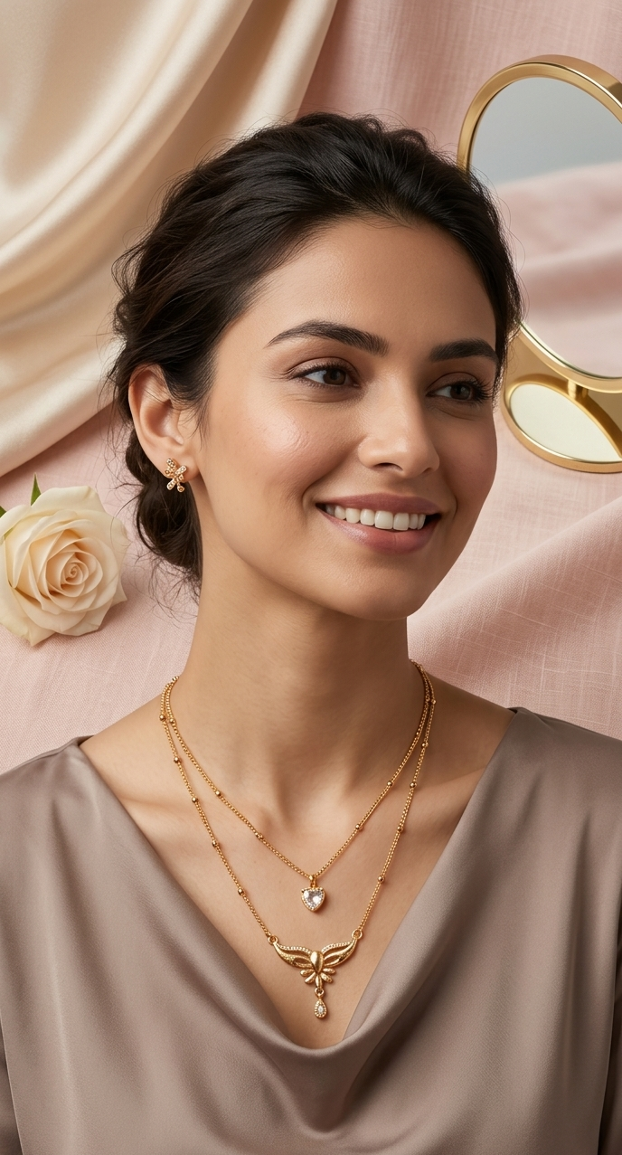 Rose Gold AD Chain