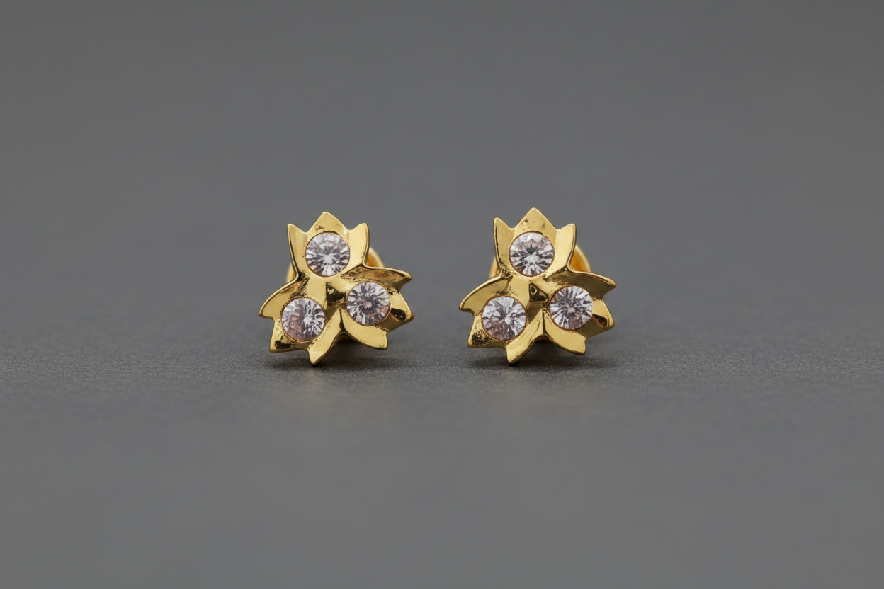 White Stone Impon Stud