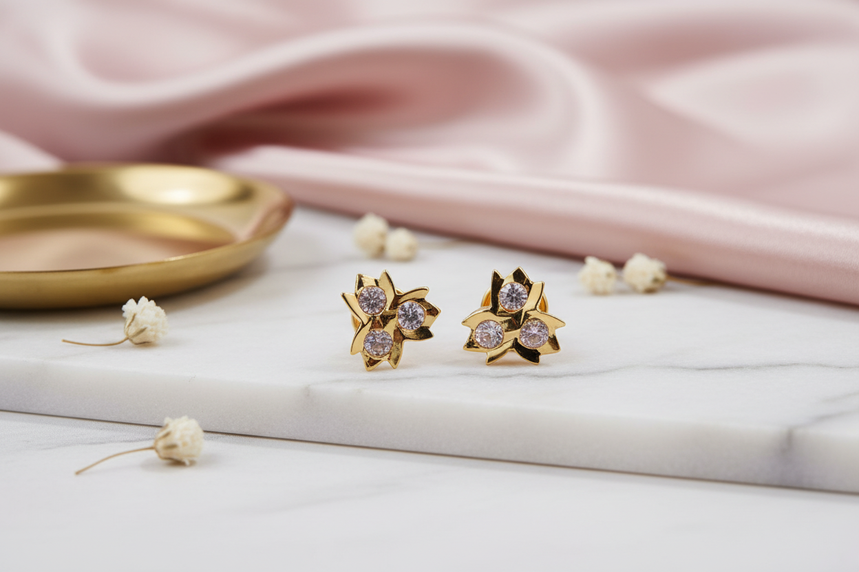 White Stone Impon Stud