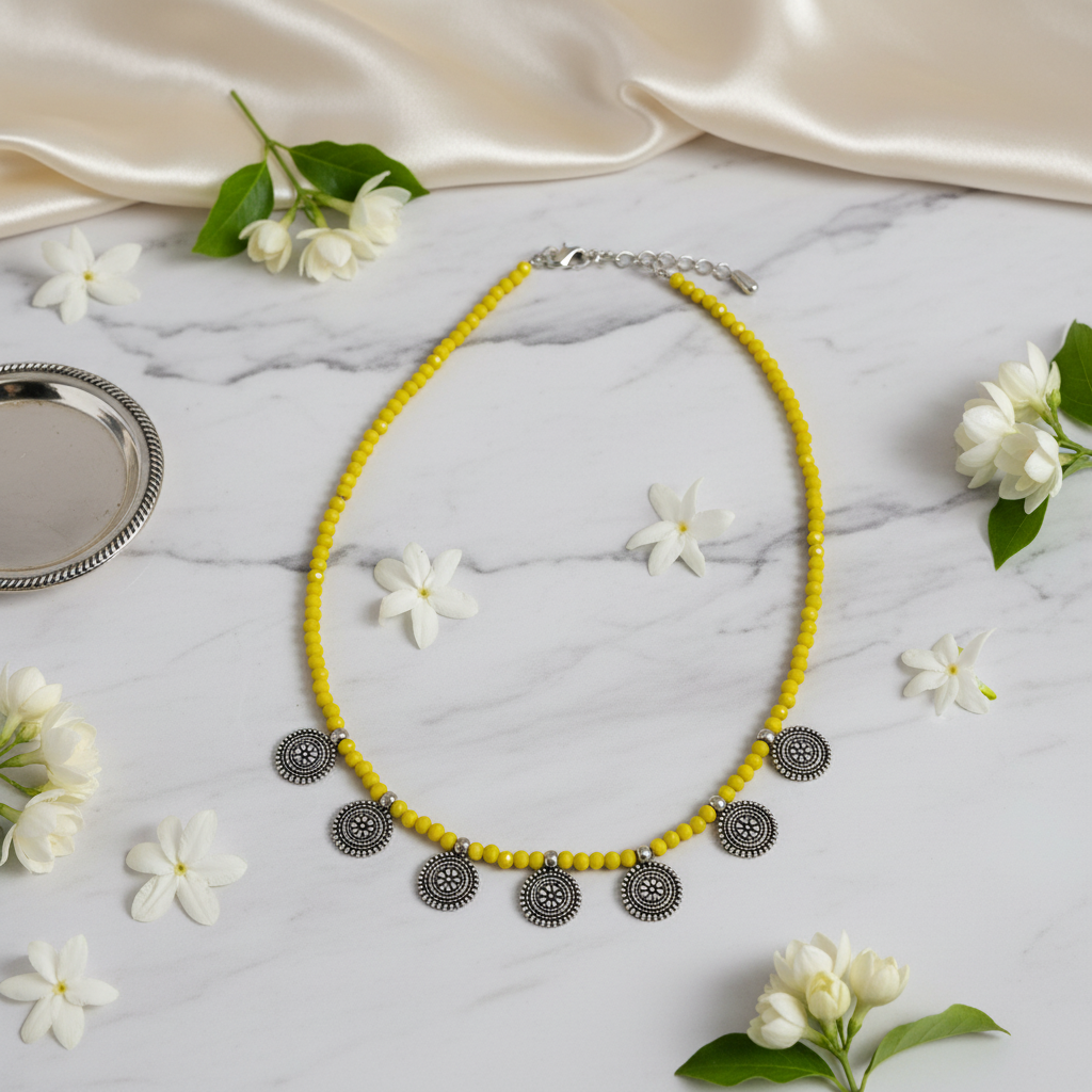Yellow-Crystal-Bead-Chain