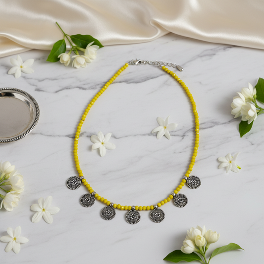 Yellow-Crystal-Bead-Chain