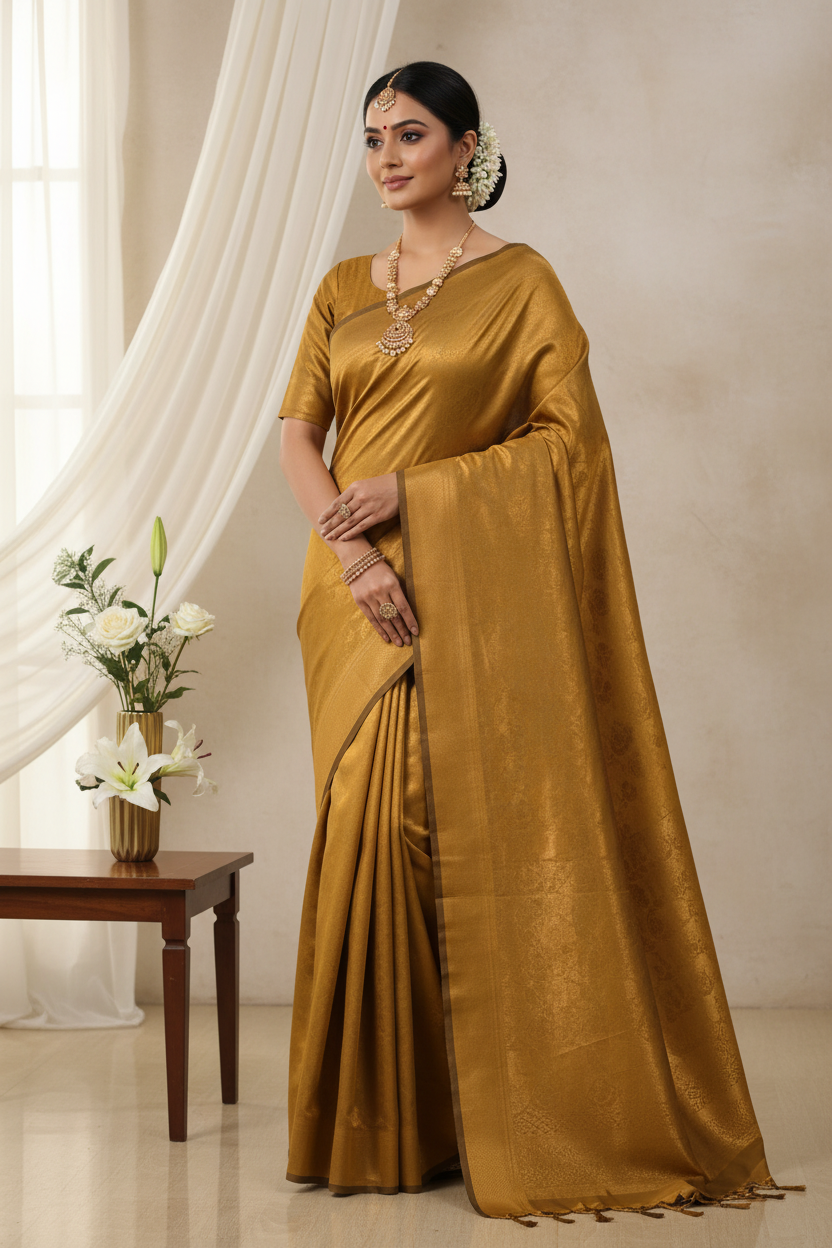 Zari Copper drape magic 