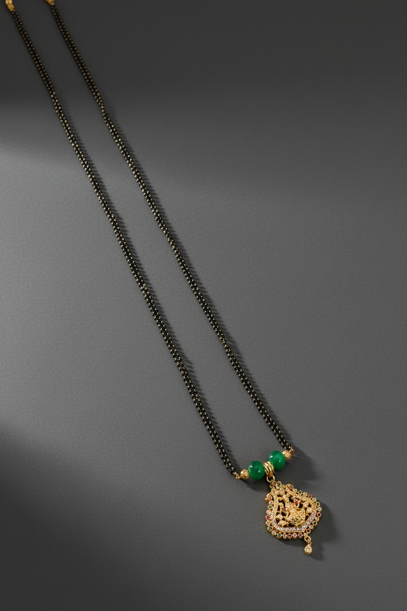 AD Stone Lakshmi Mangalsutra 