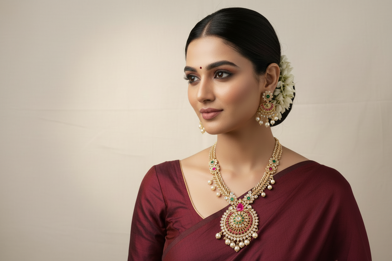 AD Stone Multi Necklace
