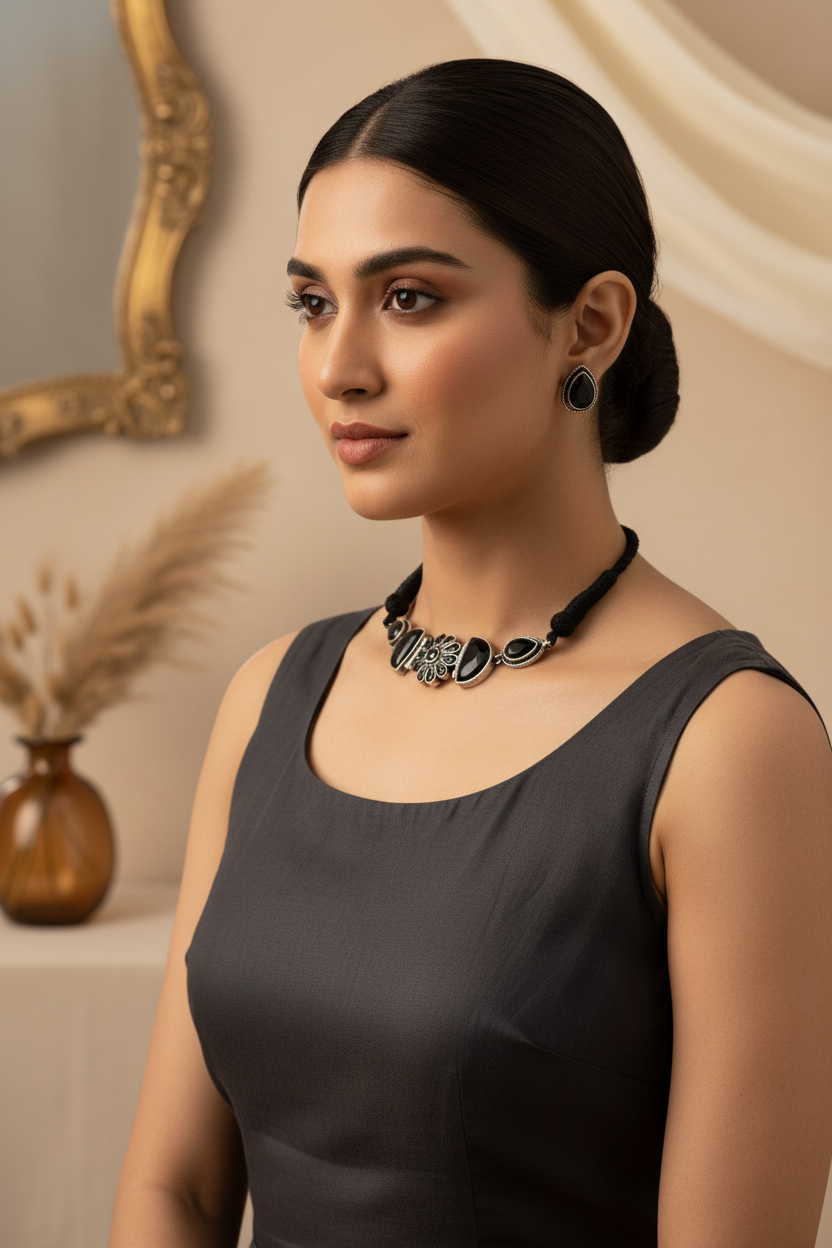 black choker