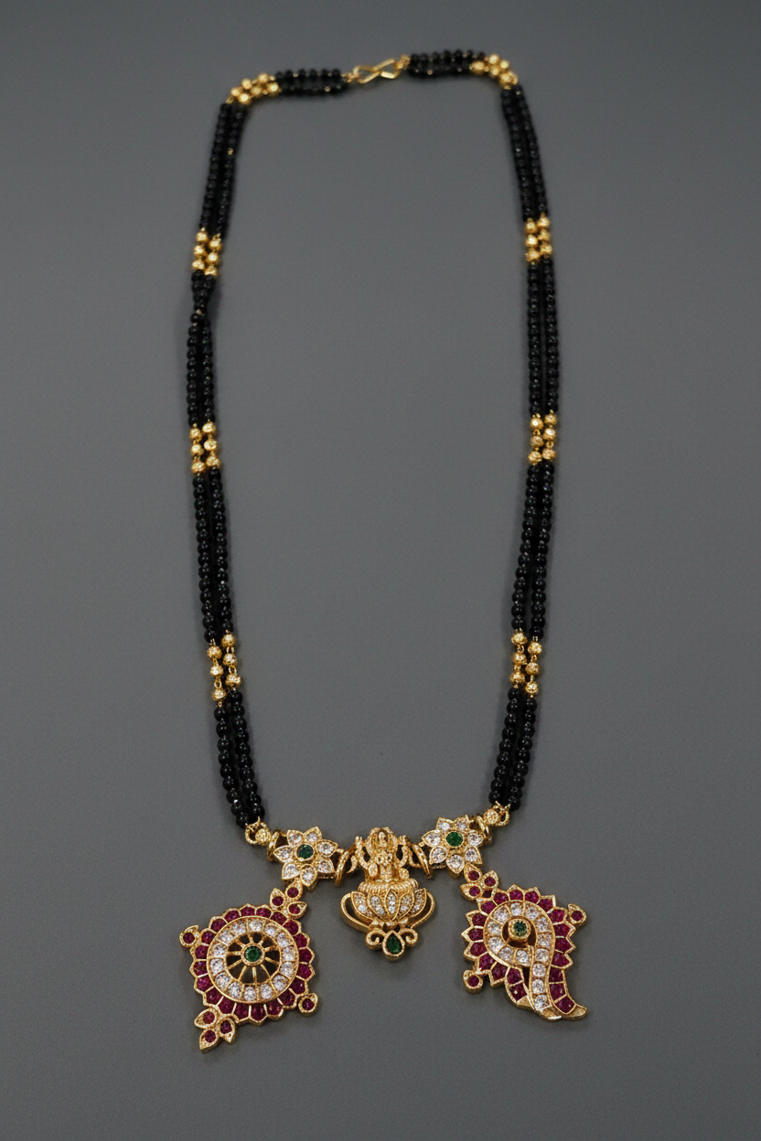 Black and Gold beads Mangalsutra