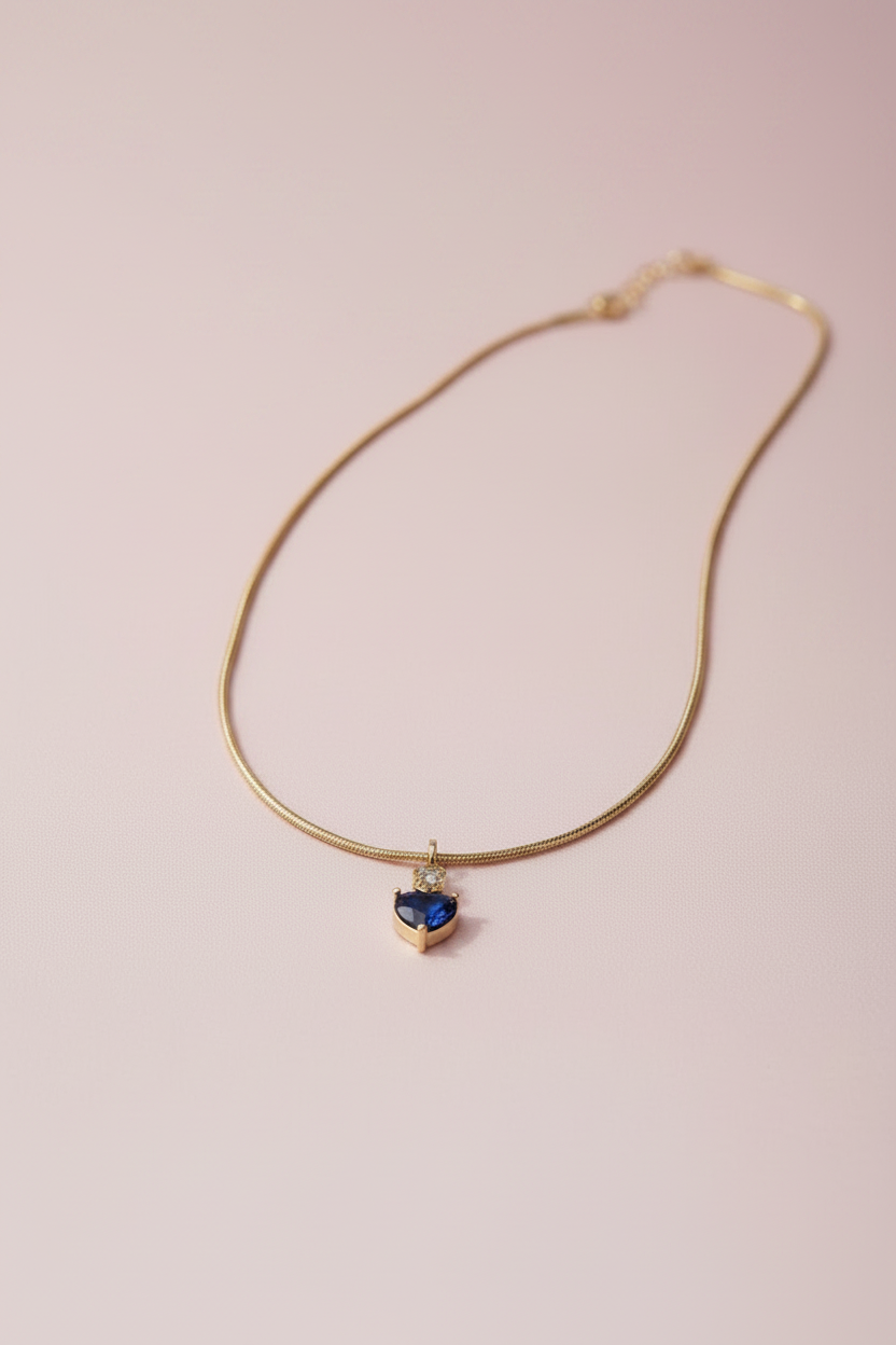 Blue Heart Palak Chain