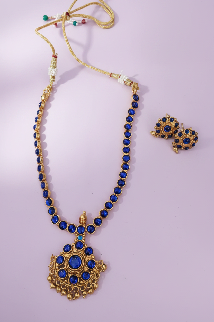 blue kemp necklace