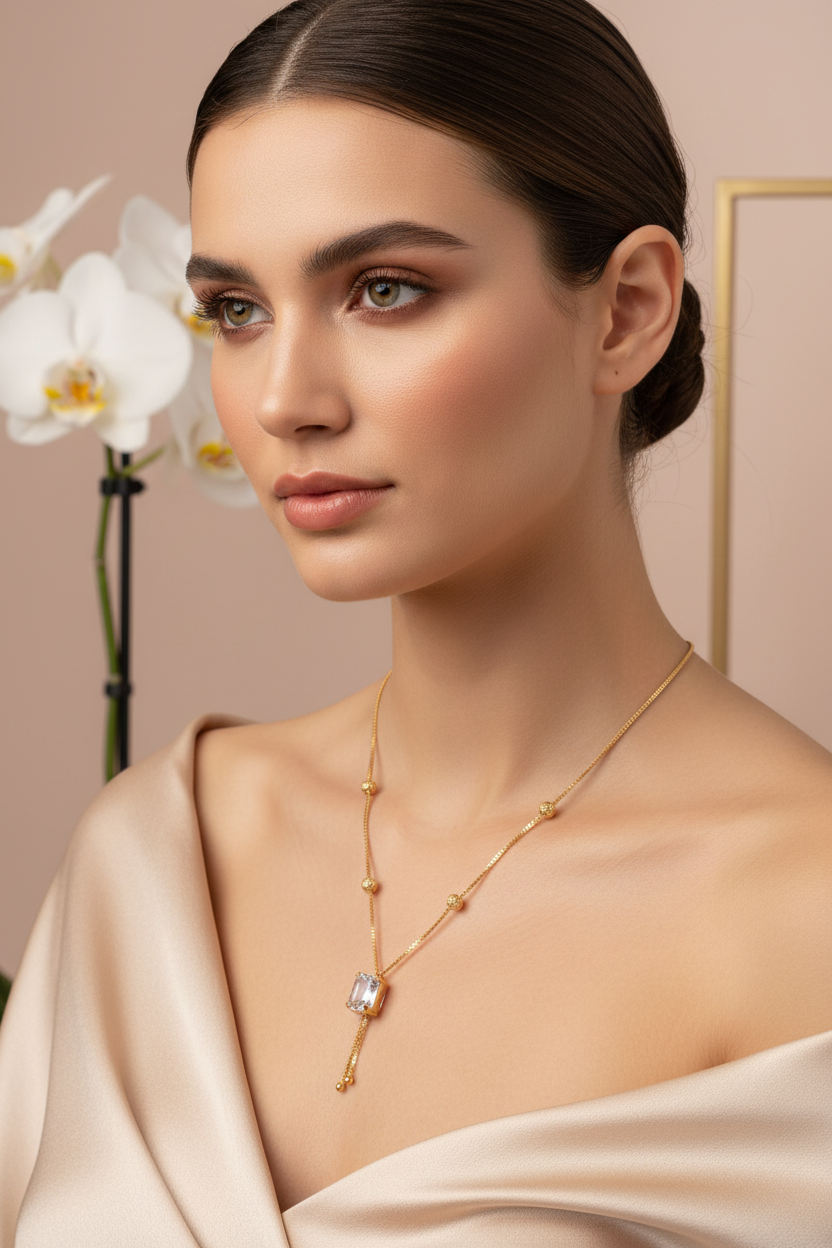 crystal chain gold replica 