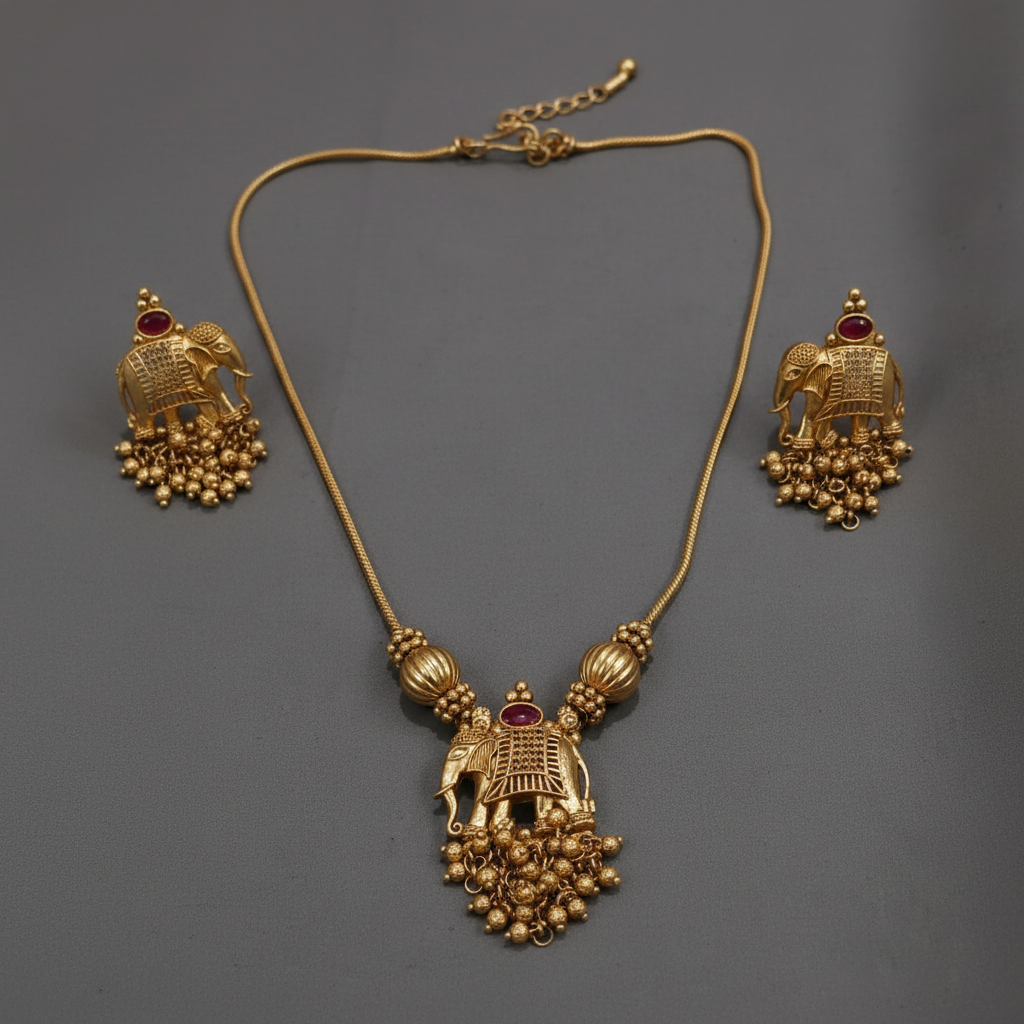 Elephant Gold Chain