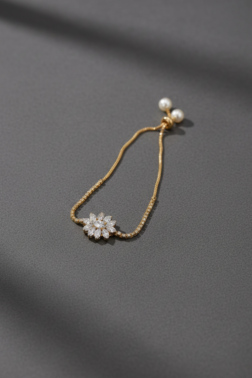 Floral Stone Bracelet