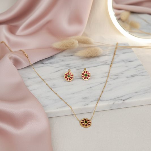 floral matte chain