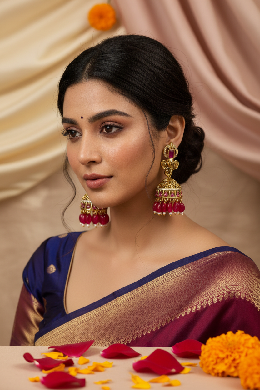 Ganesha Jhumka Premium 