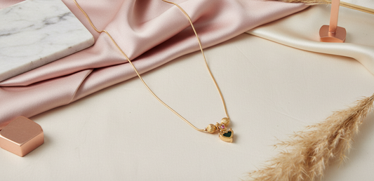 gold replica palak chain