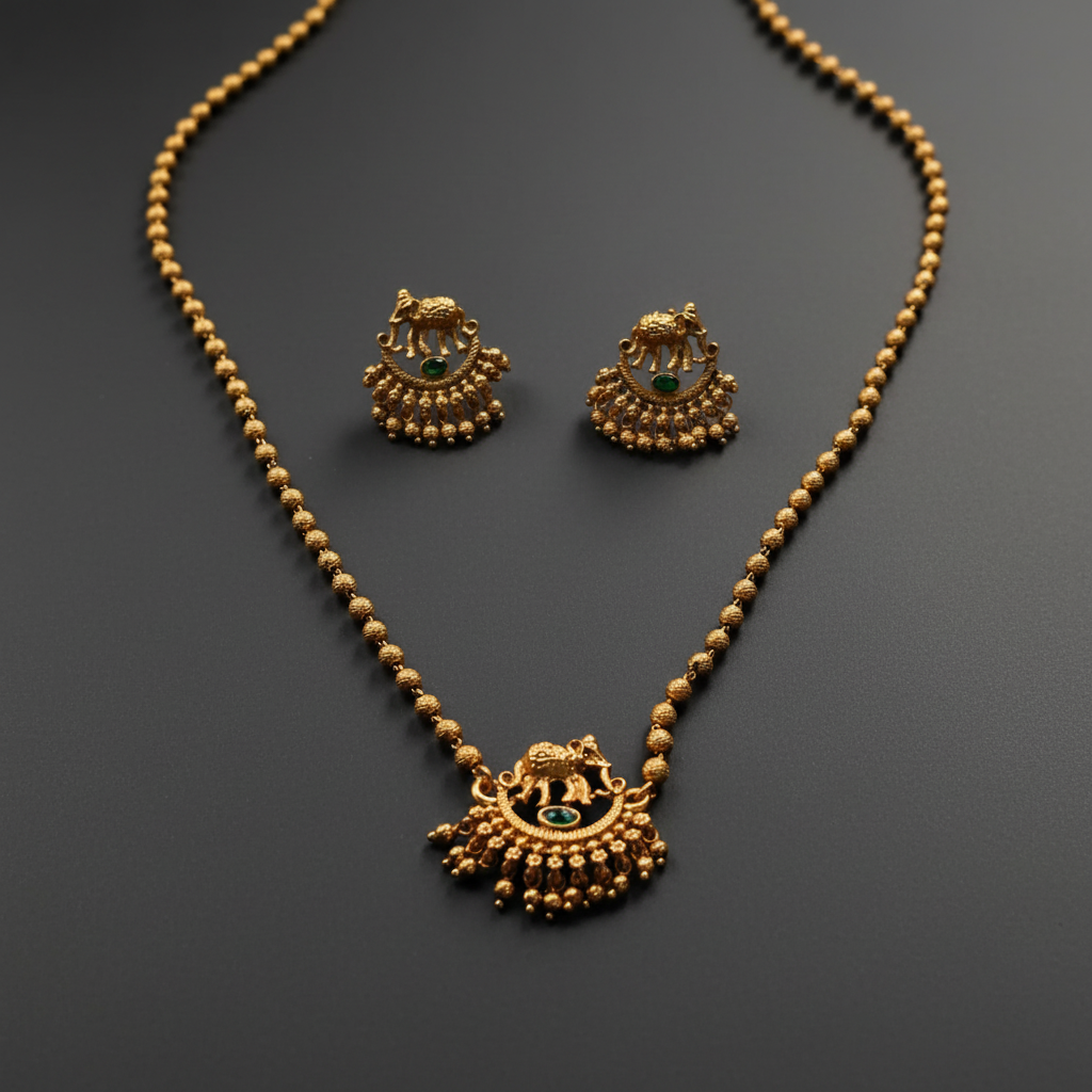 golden elephant choker