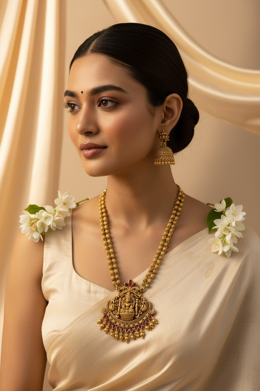 Golden Lakshmi haram