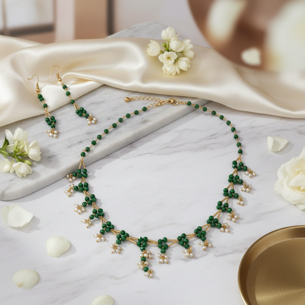 green crystal chain