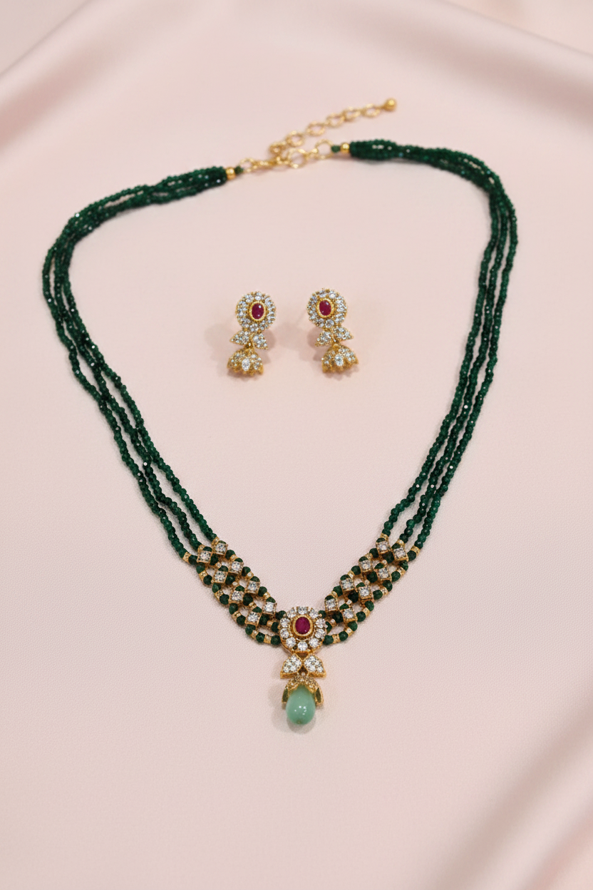 green_floral_chain
